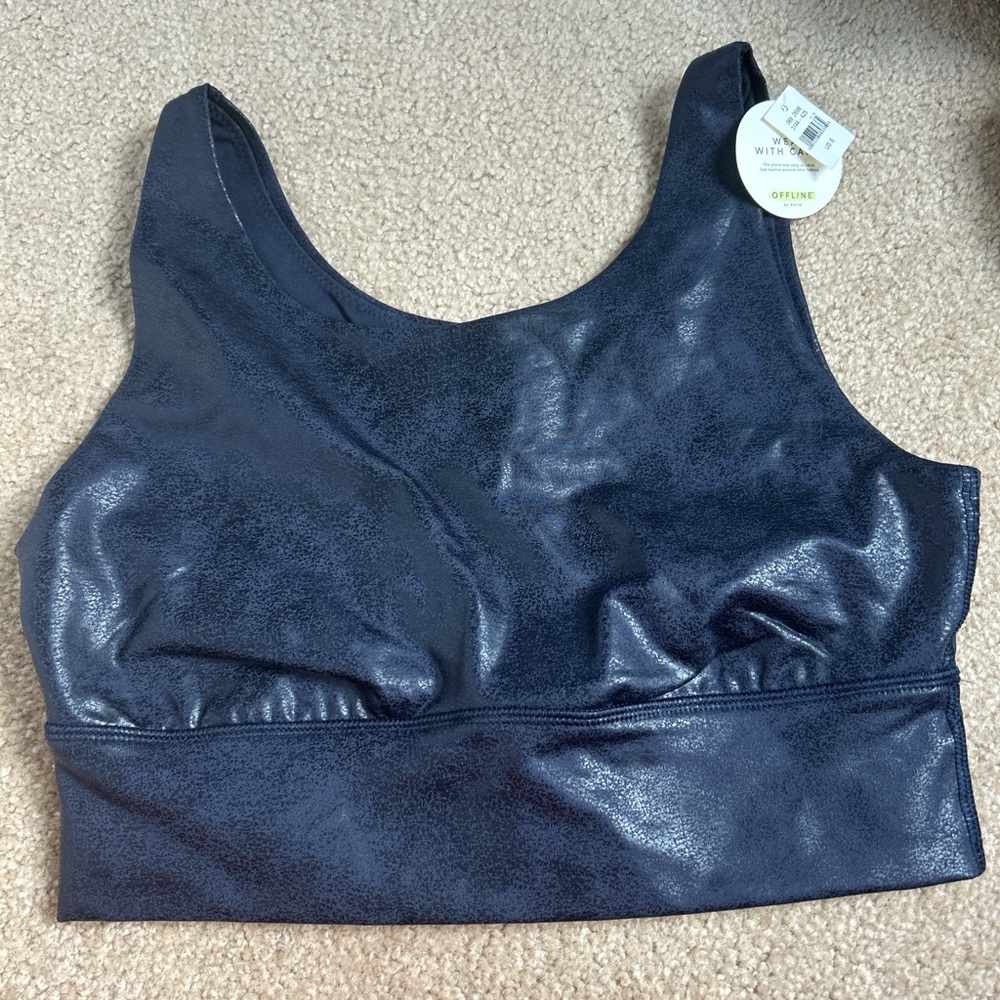 Aerie Glossy Black Bra